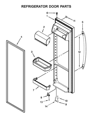 Refrigerator door parts