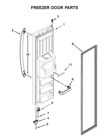 Freezer door parts
