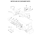 Whirlpool WRS315SDHM01 motor and ice container parts diagram