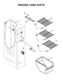 Freezer liner parts