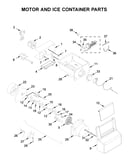 Motor and ice container parts