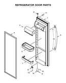 Refrigerator door parts