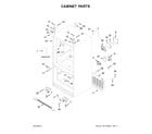 Whirlpool WRF540CWHB01 cabinet parts diagram
