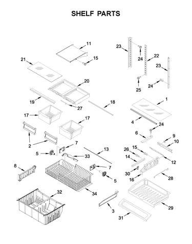 Shelf parts