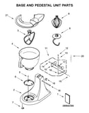 Base and pedestal unit parts