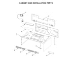 Whirlpool WML55011HS3 cabinet and installation parts diagram