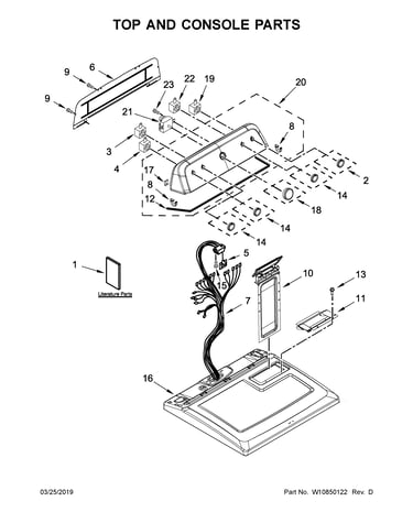 Top and console parts