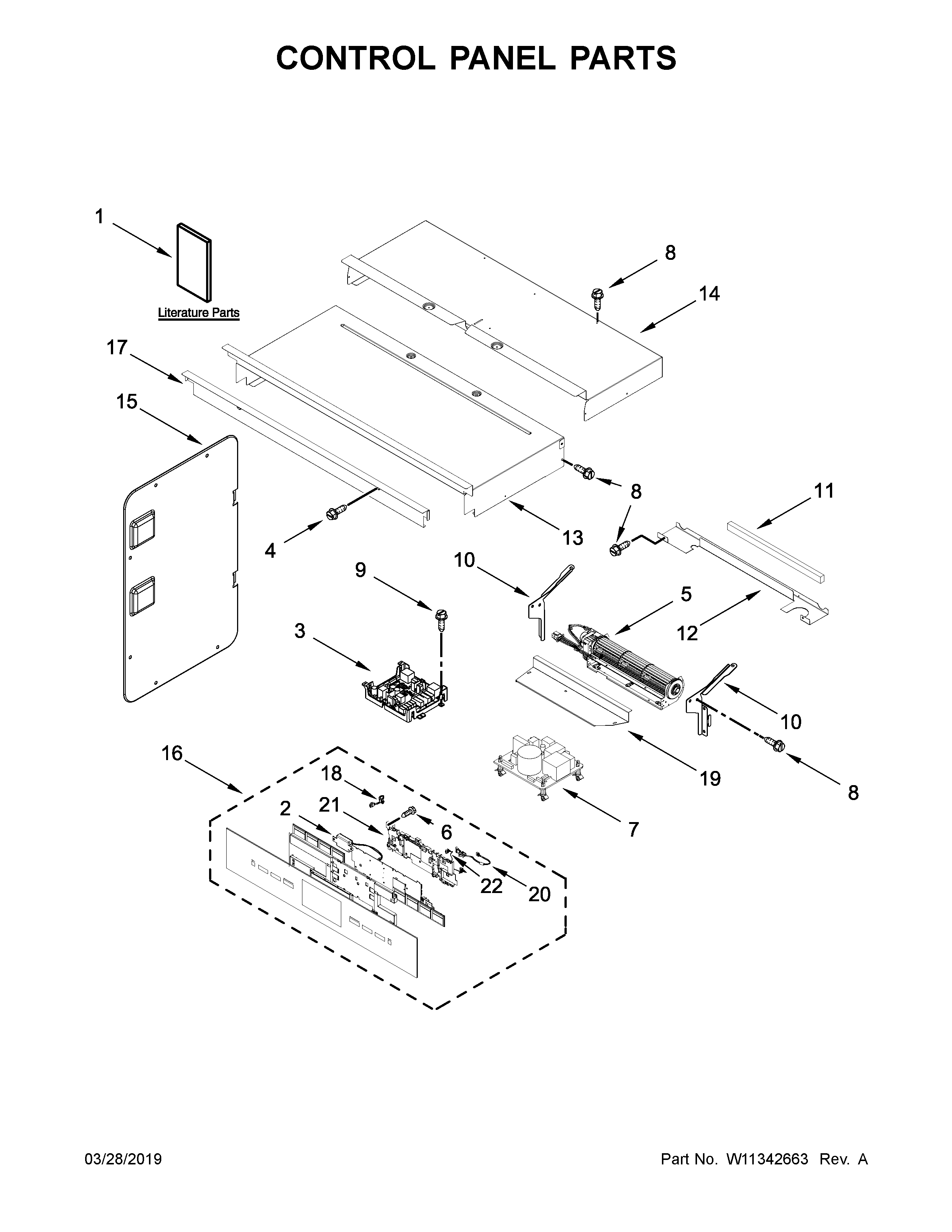 CONTROL PANEL PARTS