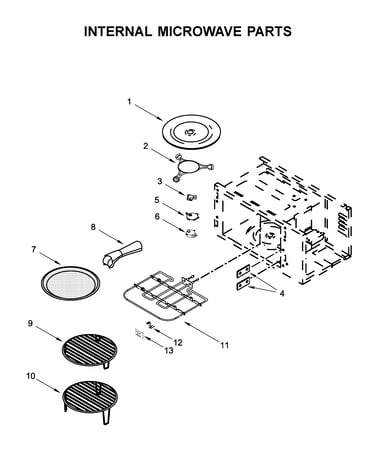 Internal microwave parts