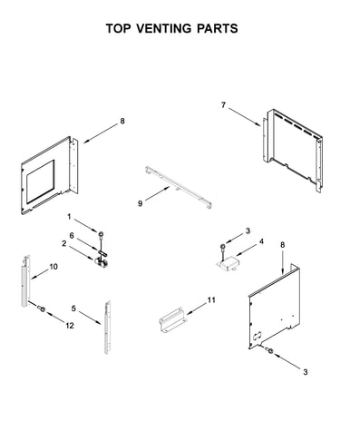 Top venting parts