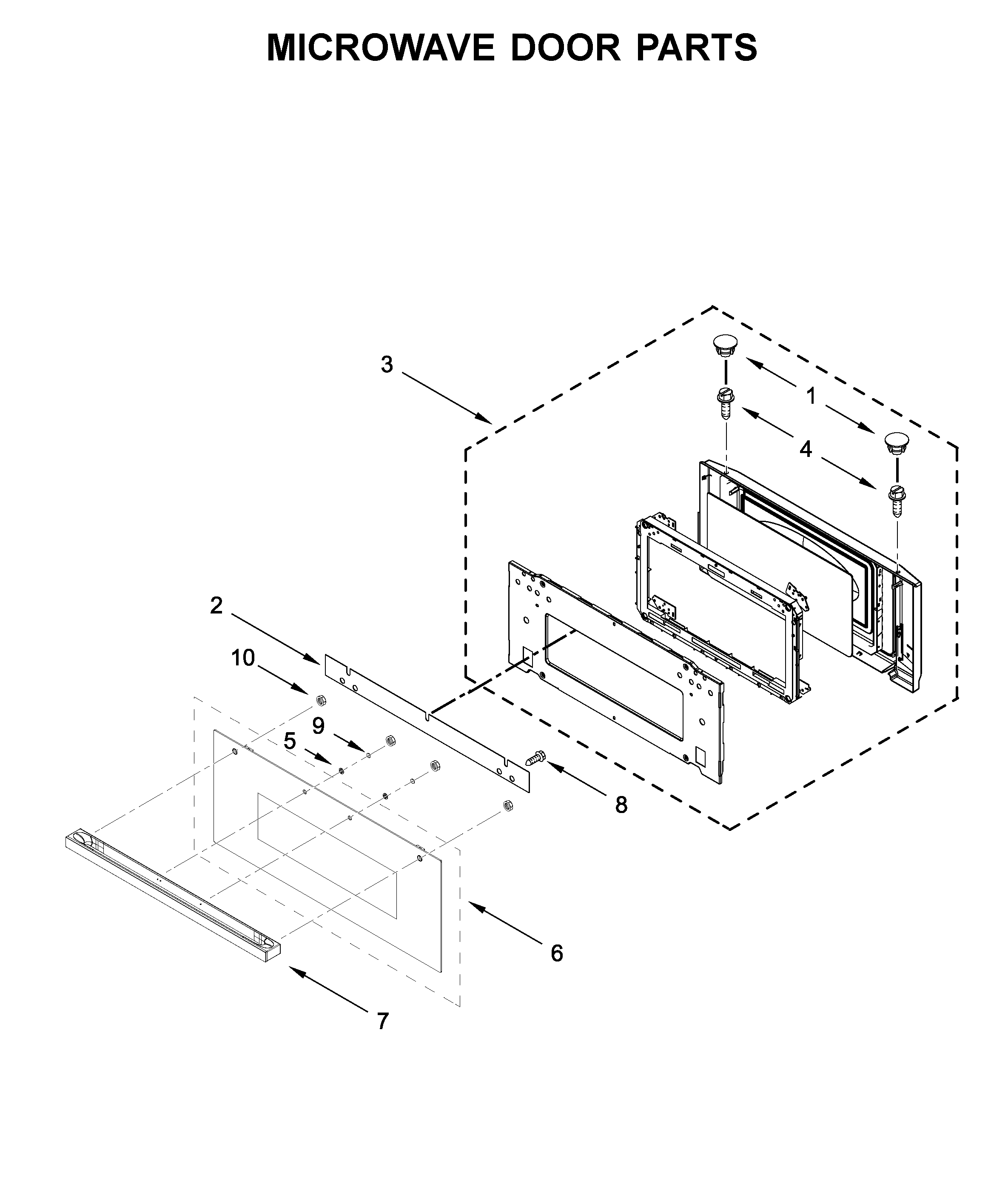 MICROWAVE DOOR PARTS