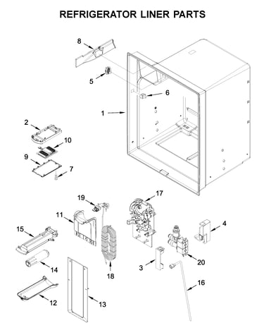 Refrigerator liner parts