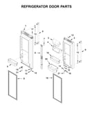 Refrigerator door parts