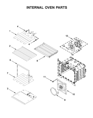 Internal oven parts