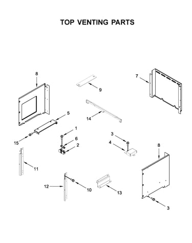 Top venting parts