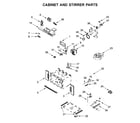 Jenn-Air JMW2430DS04 cabinet and stirrer parts diagram