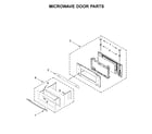 Jenn-Air JMW2430DS04 microwave door parts diagram