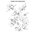 Jenn-Air JMW3430DS04 cabinet and stirrer parts diagram