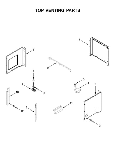 Top venting parts