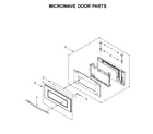 Jenn-Air JMW3430DS04 microwave door parts diagram