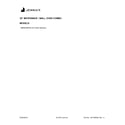 Jenn-Air JMW2430DP04 cover sheet diagram