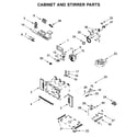 Jenn-Air JMW2430DP04 cabinet and stirrer parts diagram