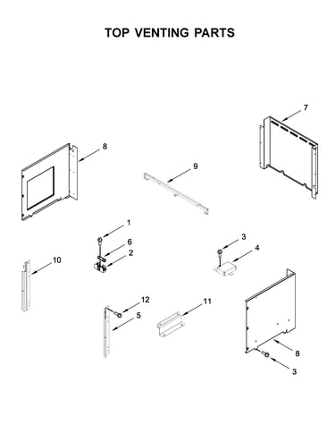 Top venting parts