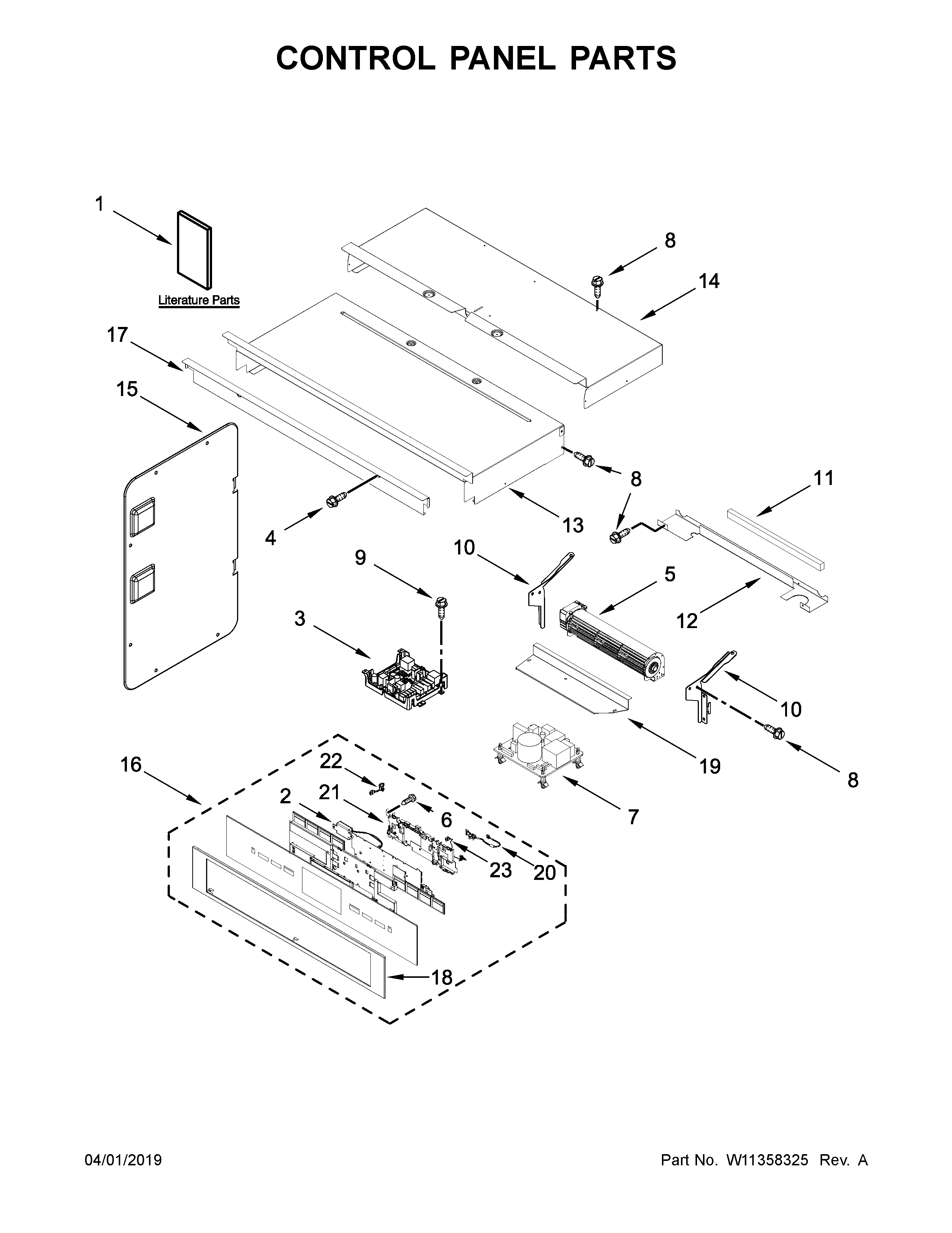 Control panel parts