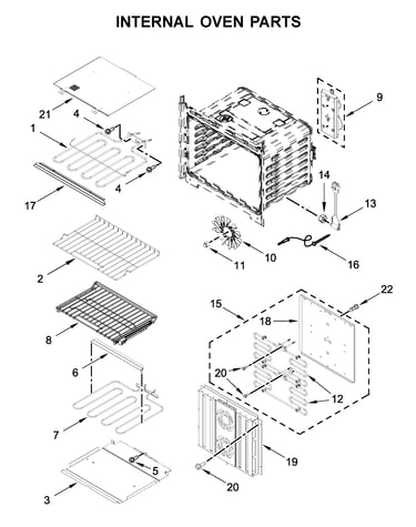 Internal oven parts