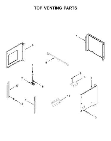 Top venting parts