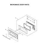 Microwave door parts
