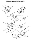 Cabinet and stirrer parts