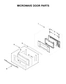 Microwave door parts