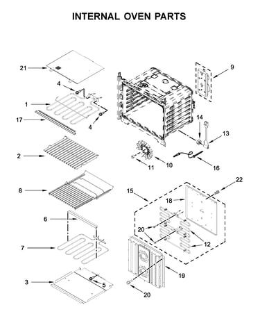 Internal oven parts