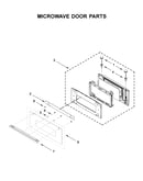 Microwave door parts