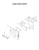 Oven door parts