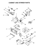 Cabinet and stirrer parts