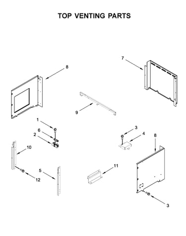 Top venting parts