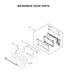 Microwave door parts