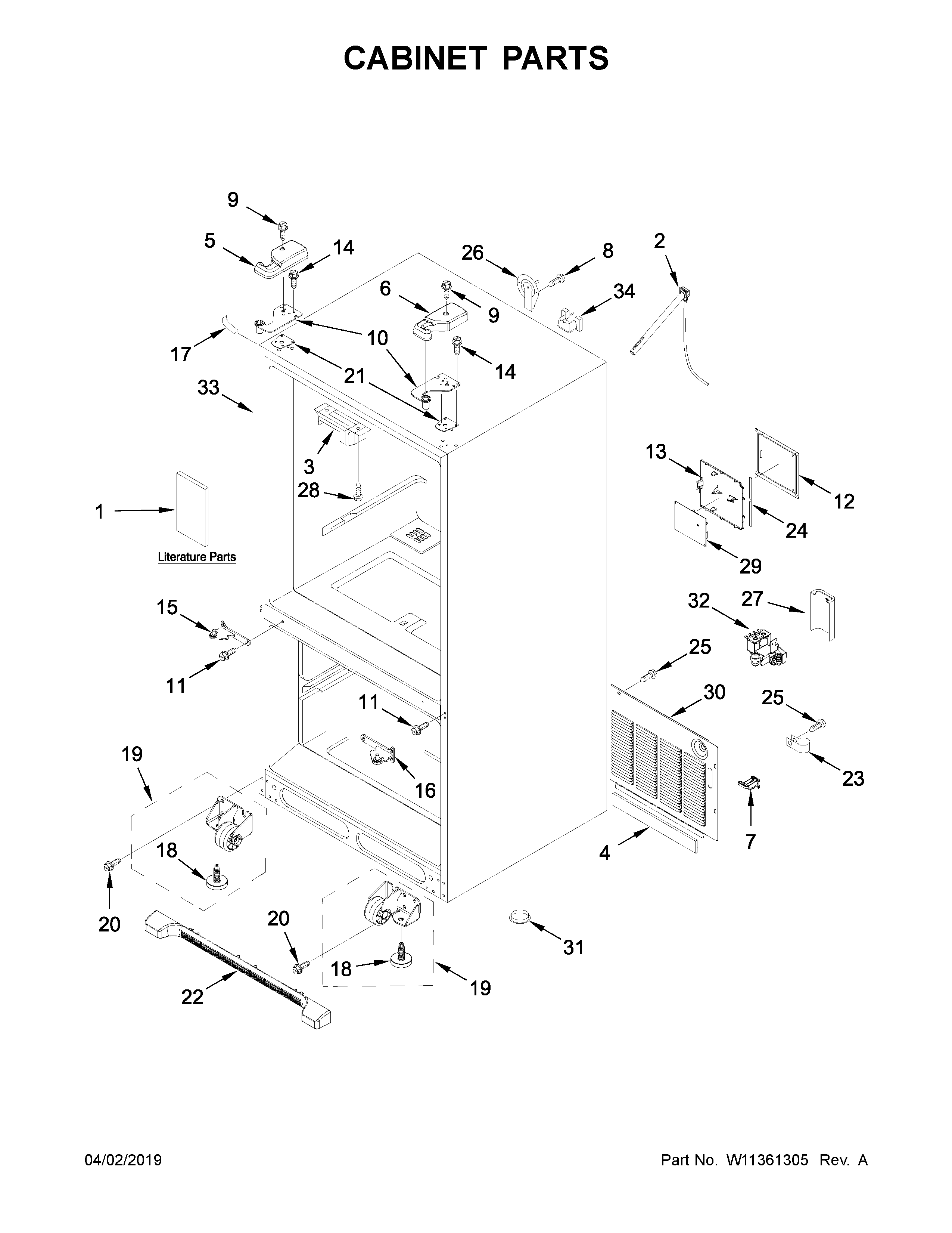 Cabinet parts