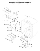 Refrigerator liner parts