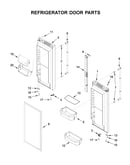Refrigerator door parts