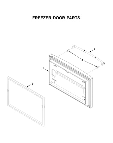 Freezer door parts