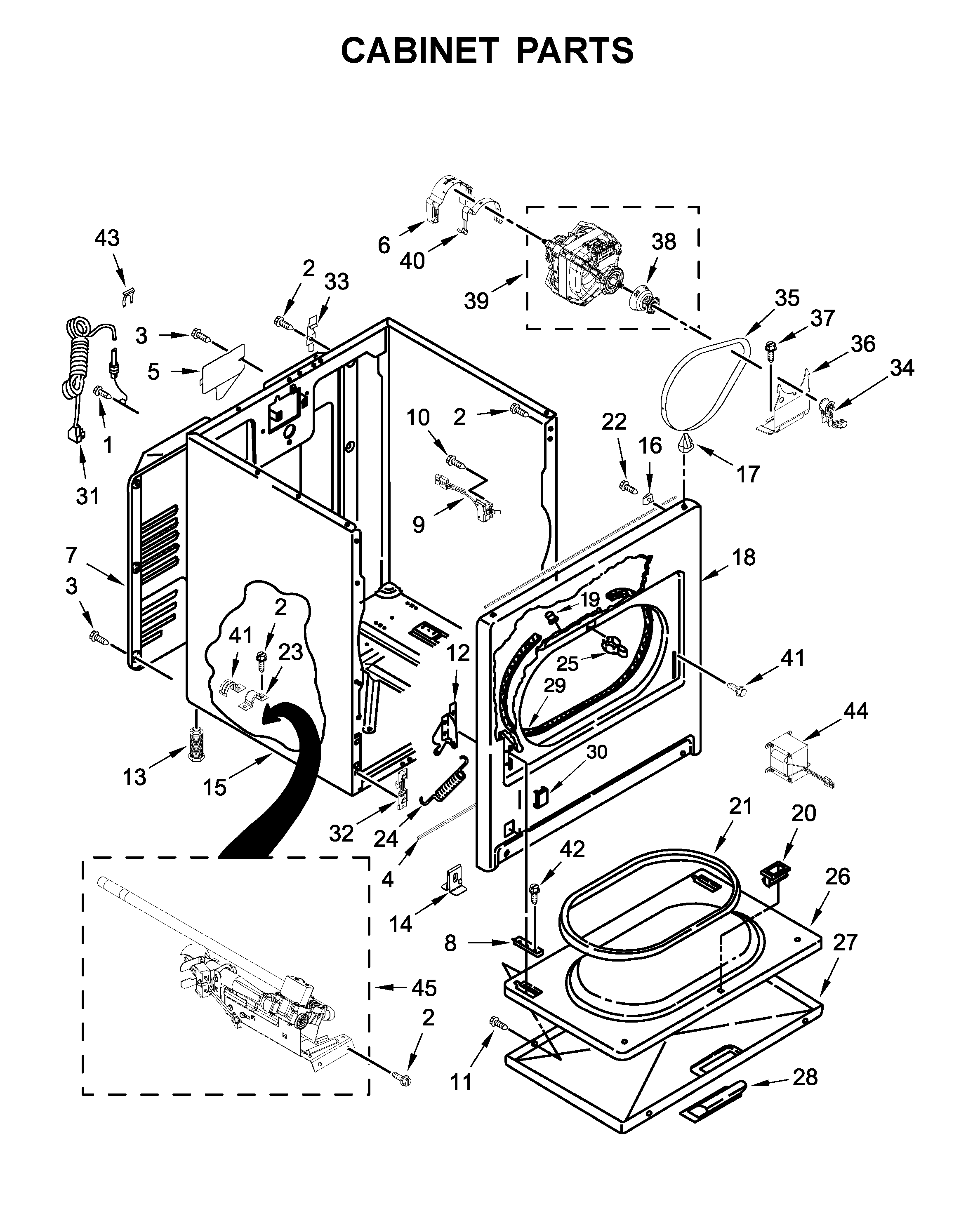 Cabinet parts