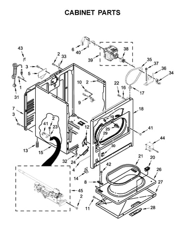 Cabinet parts
