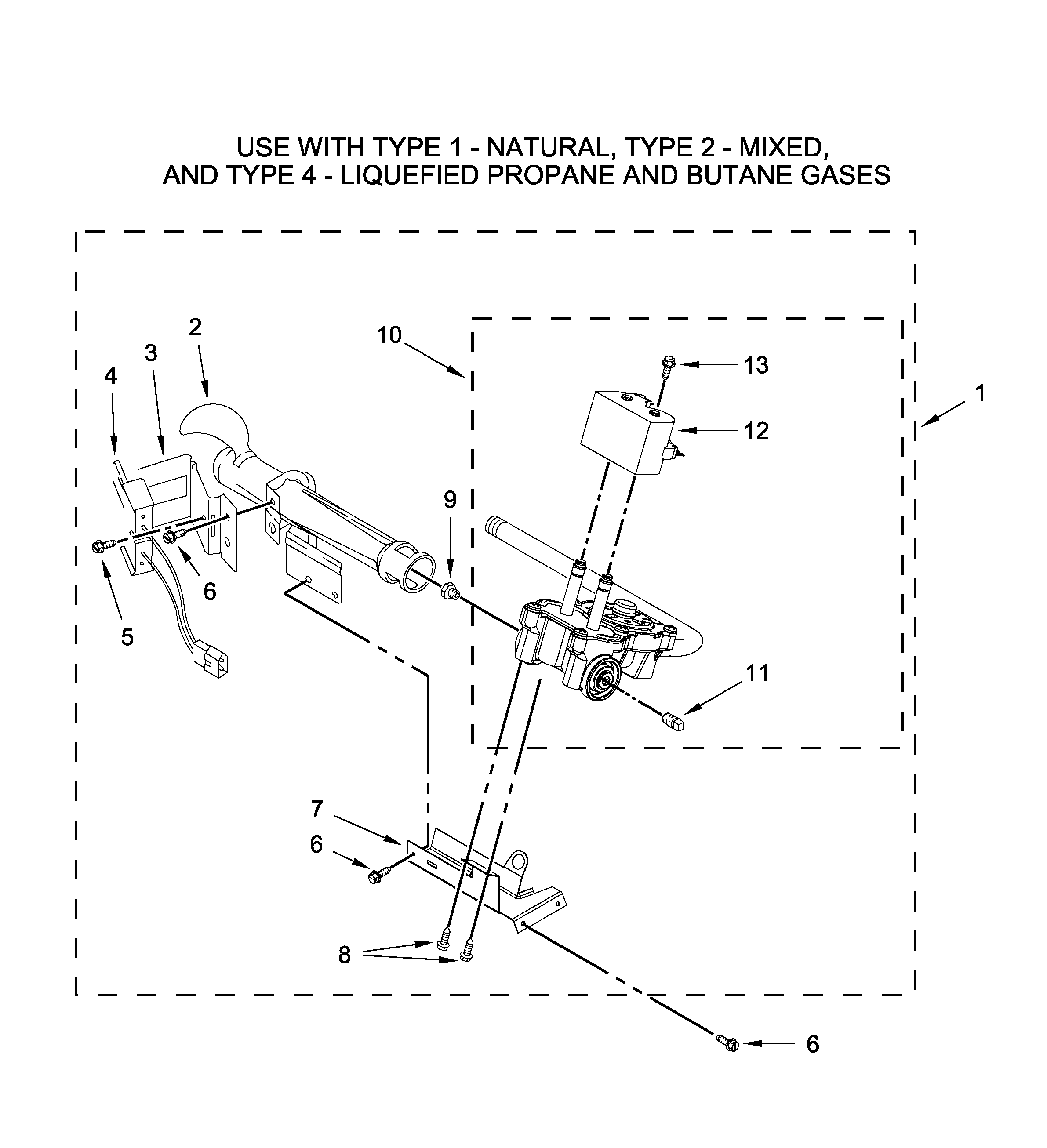 Burner assembly parts