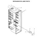 Whirlpool WRS312SNHM00 refrigerator liner parts diagram