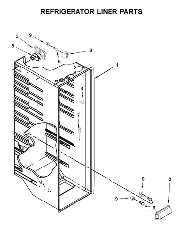 Refrigerator liner parts