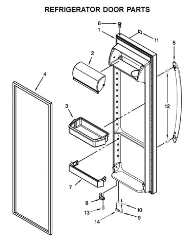 Refrigerator door parts