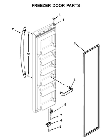 Freezer door parts